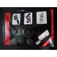 KIT LENTES 3EN1 UNIVERSAL NEGRO. OJO DE PEZ, GRAN ANGULAR Y MACRO